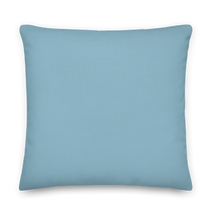 Sad Dog Blue Premium Pillow