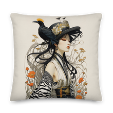 Mrs. Flora and Fauna Premium Pillow