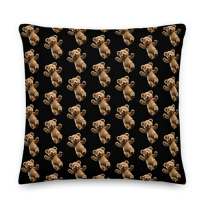 Happy Teddy Bear Pattern Premium Pillow