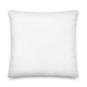 Red Rose on White Premium Pillow