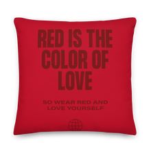 Red is the color of love Premium Pillow
