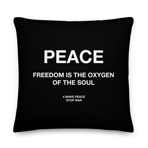 Freedom is the oxygen of the soul Premium Pillow