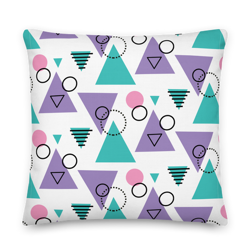 Memphis Colorful Pattern 03 Premium Pillow