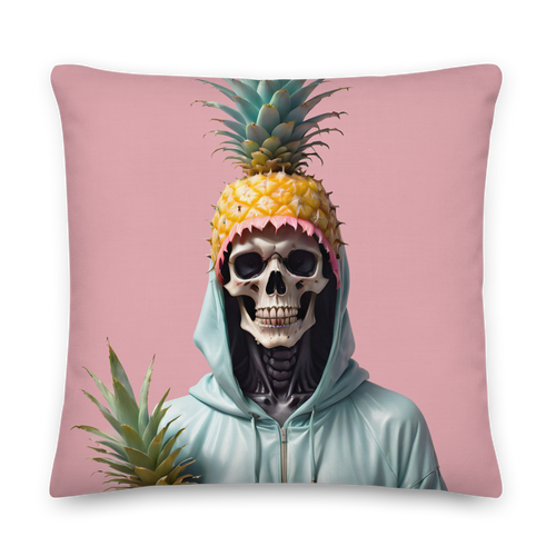 Skull Pineapple Premium Pillow
