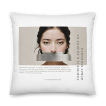 Silence Lao Tzu Premium Pillow