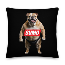 Sumo Bulldog Black Premium Pillow