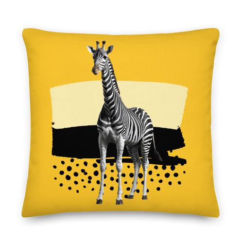 Giraffe Zebra Skin Premium Pillow