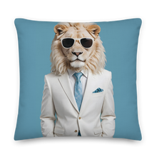 Funky White Lion Premium Pillow