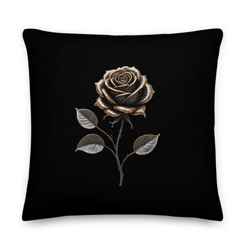 Rose Copper Art Premium Pillow