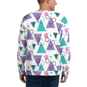 Memphis Colorful Pattern 03 All-Over Print Unisex Sweatshirt