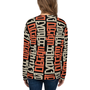 Design Express Typography Pattern All-Over Print Unisex Sweatshirt