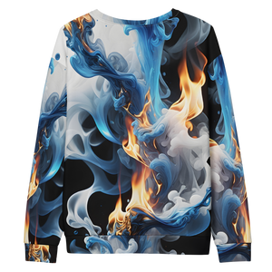 Blue Smoke Fire Unisex Sweatshirt