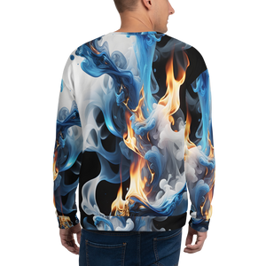 Blue Smoke Fire Unisex Sweatshirt