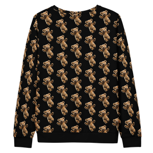 Happy Teddy Bear Pattern Unisex Sweatshirt