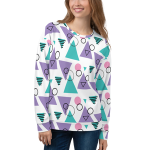 Memphis Colorful Pattern 03 All-Over Print Unisex Sweatshirt