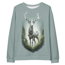 Green White Deer Unisex Sweatshirt