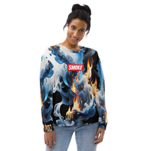 Blue Smoke Fire Unisex Sweatshirt