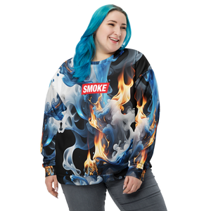 Blue Smoke Fire Unisex Sweatshirt