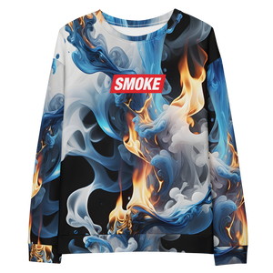 Blue Smoke Fire Unisex Sweatshirt