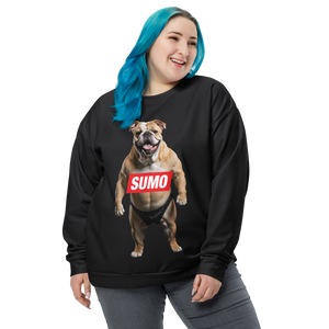 Sumo Bulldog Black Unisex Sweatshirt