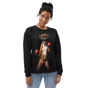 Boxer Boxing Black Unisex Sweatshirt