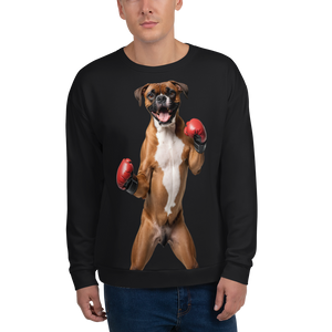 Boxer Boxing Black Unisex Sweatshirt