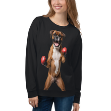 Boxer Boxing Black Unisex Sweatshirt