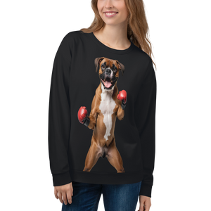 Boxer Boxing Black Unisex Sweatshirt