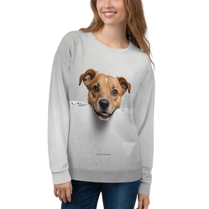 Smile Dog Peep Unisex Sweatshirt