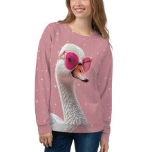 Cute Pink Swan Unisex Sweatshirt