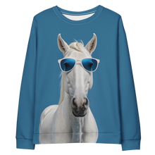 Cool Blue Horse Unisex Sweatshirt