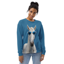 Cool Blue Horse Unisex Sweatshirt