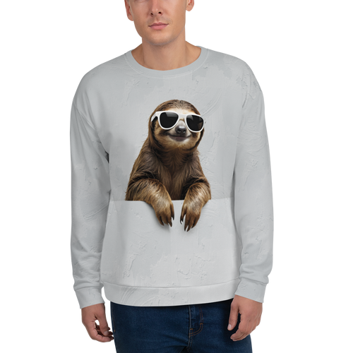 Cool Smiling Sloth Unisex Sweatshirt