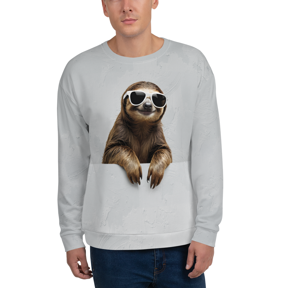 Cool Smiling Sloth Unisex Sweatshirt