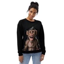 Happy Monkey Black Unisex Sweatshirt