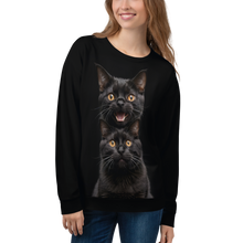 Two Black Cats Follows All-Over Print Unisex Sweatshirt