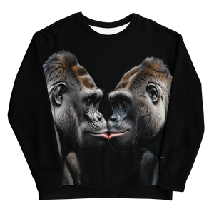 Gorilla Kissing Unisex Sweatshirt