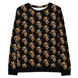 Happy Teddy Bear Pattern Unisex Sweatshirt