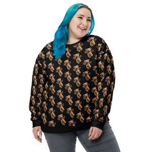 Happy Teddy Bear Pattern Unisex Sweatshirt