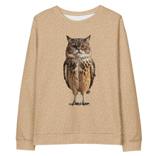 Cat Owl All-Over Print Unisex Sweatshirt