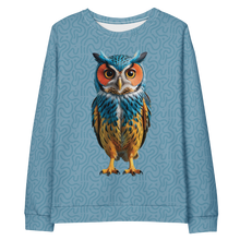 Blue Owl All-Over Print Unisex Sweatshirt