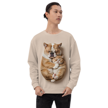 Cute Baby Cat and Dog Sleep All-Over Print Unisex Sweatshirt