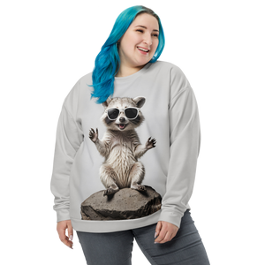 Hello Racoon All-Over Print Unisex Sweatshirt