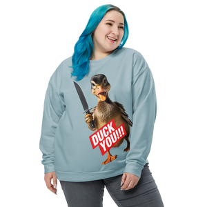 Duck You All-Over Print Unisex Sweatshirt