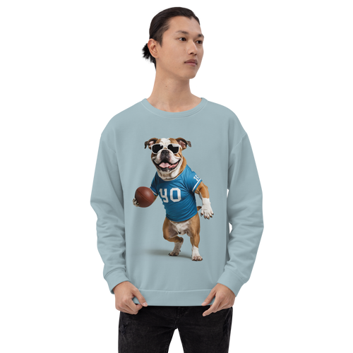 Bulldog Basketball All-Over Print Unisex Sweatshirt