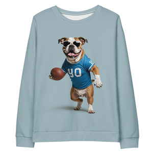 Bulldog Basketball All-Over Print Unisex Sweatshirt