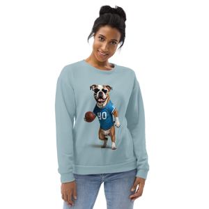 Bulldog Basketball All-Over Print Unisex Sweatshirt