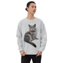 Relaxing British Shorthair Cat All-Over Print Unisex Sweatshirt