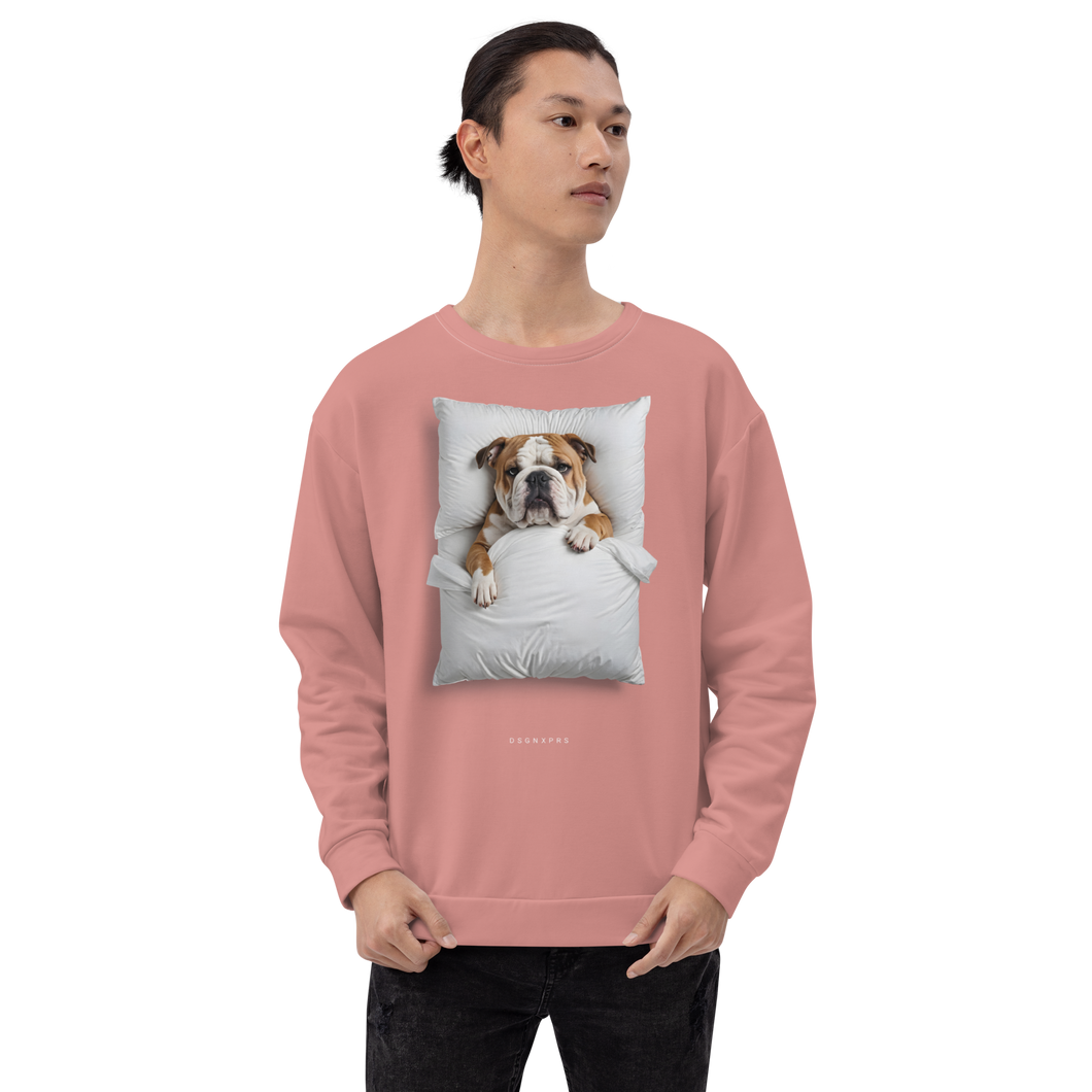 Sleeping Bulldog All-Over Print Unisex Sweatshirt