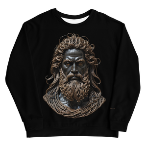 Zeus Copper Wire Sculpture Unisex Sweatshirt